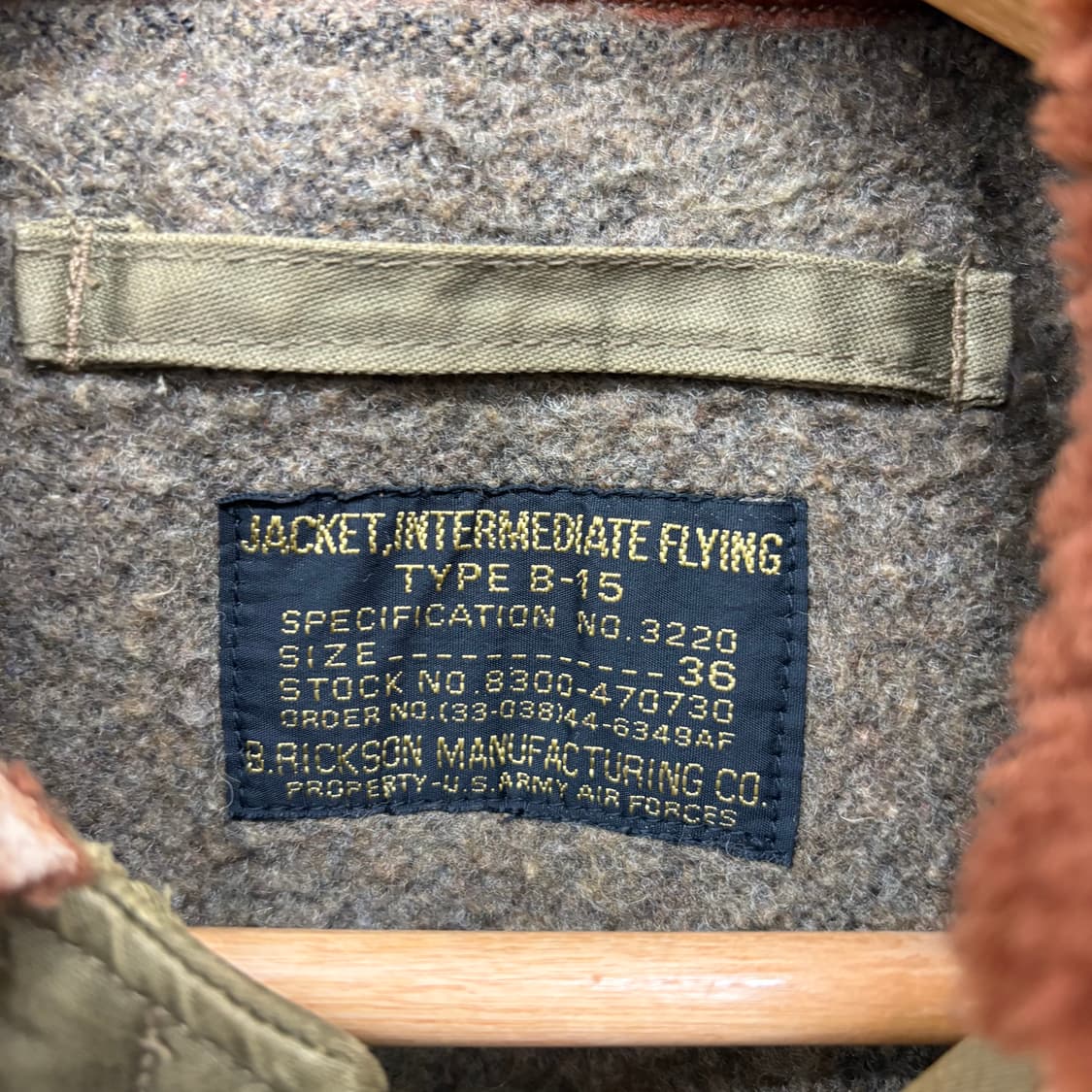 버즈릭슨 항공점퍼 올리브색 패치 빈티지 자켓 여/M 상품이미지7