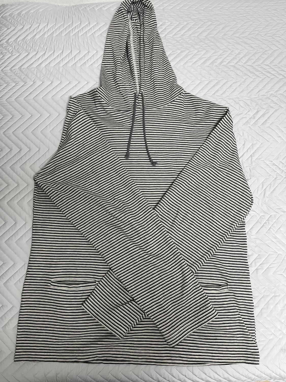 해칭룸 스트라이프 후드 슬리브 상품이미지3