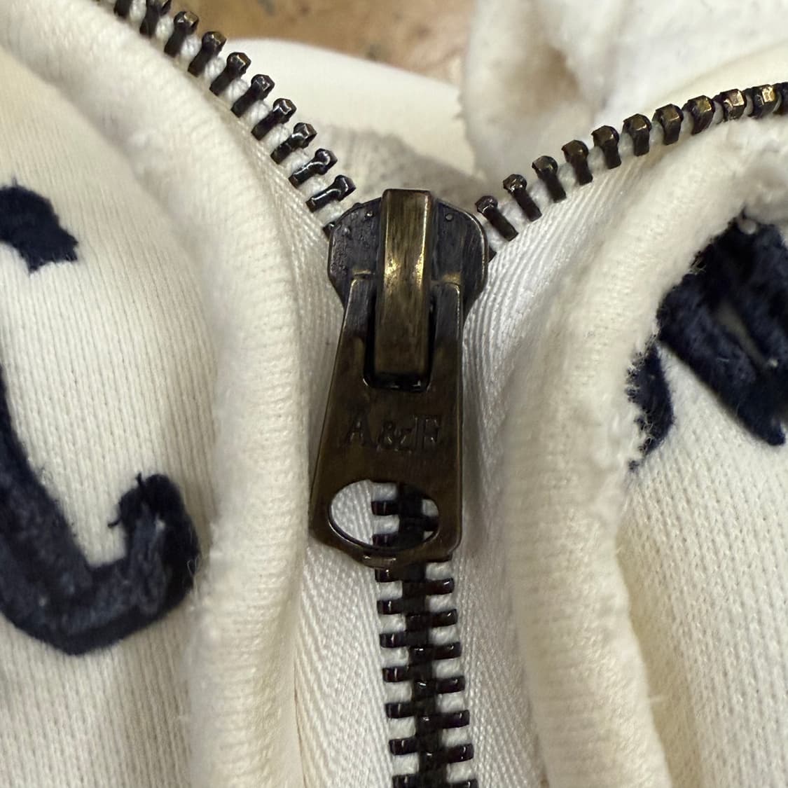 아베크롬비 화이트 그레이 후드집업 상품이미지7