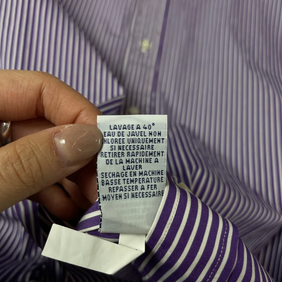 폴로랄프로렌 퍼플 스트라이프 긴팔 셔츠 14/37 상품이미지7