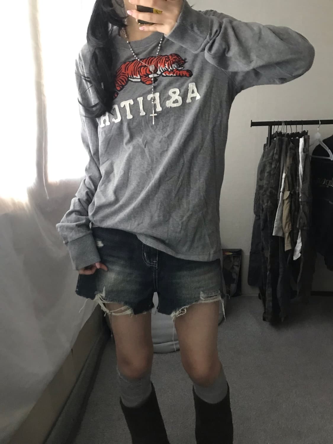 아베크롬비 그레이 롱슬리브 상품이미지5