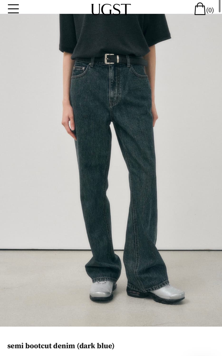 어그스트 semi bootcut denim (dark blue) 상품이미지1