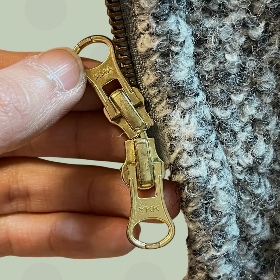 메르시보꾸 와이드카라 보카시 니트 점퍼 상품이미지6