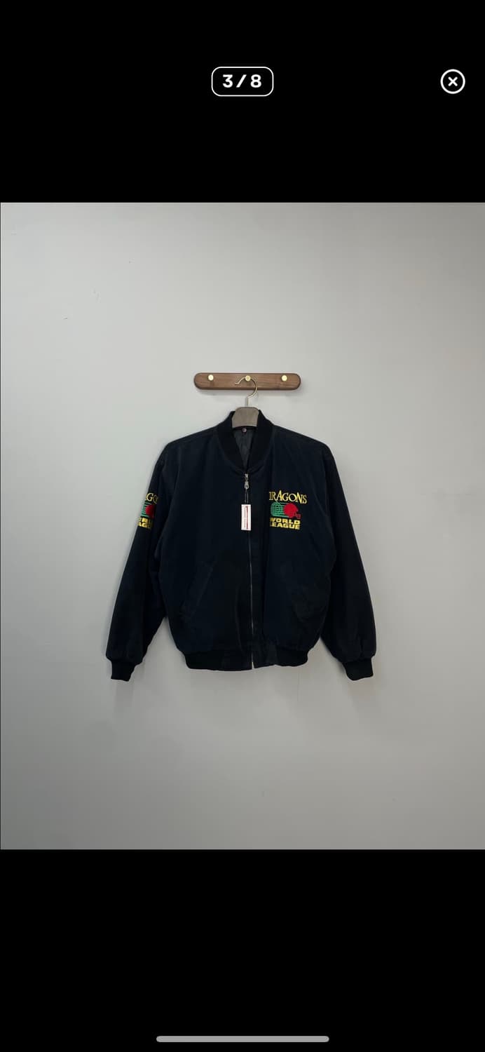 빈티지 블랙 봄버자켓 A2937 상품이미지2