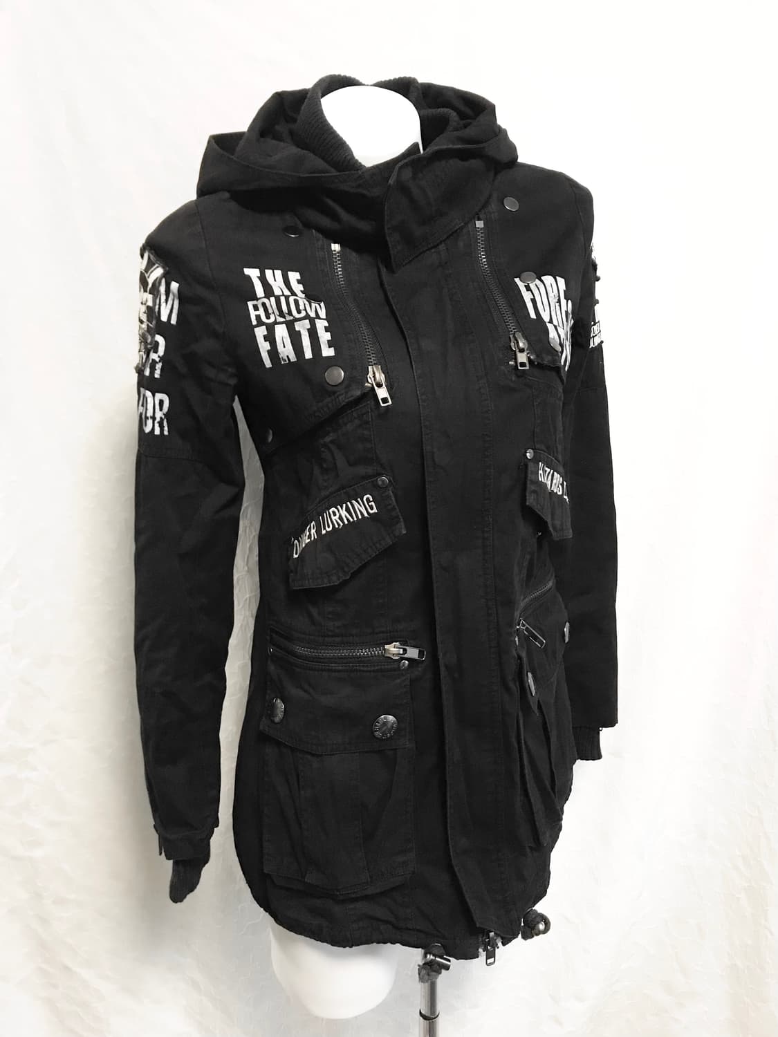 빈티지 고스트오브할렘 펑크 디테일 점퍼 자켓 상품이미지3