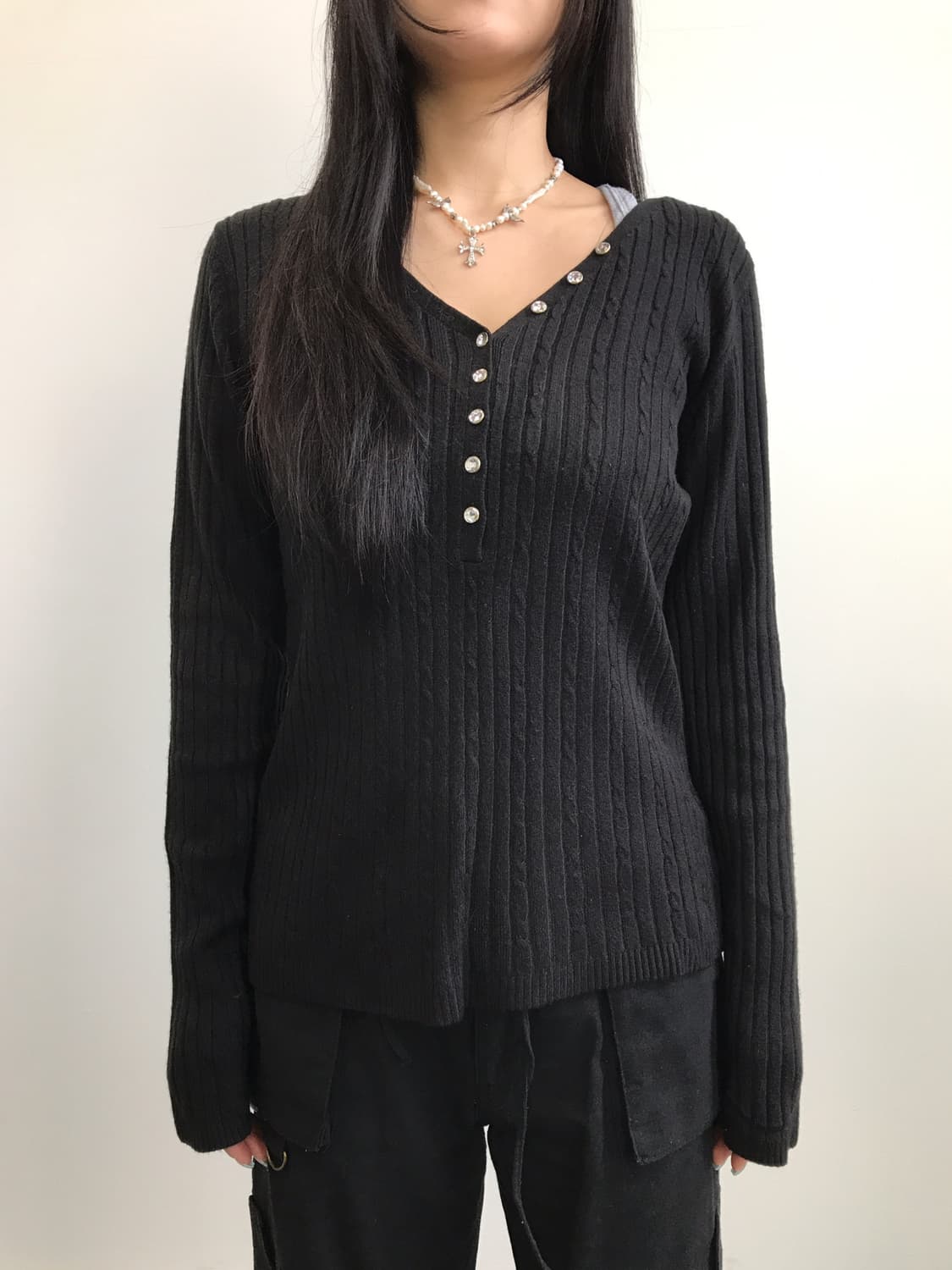 James Jeans Acrylic Long Sleeve T-Shirts 상품이미지3