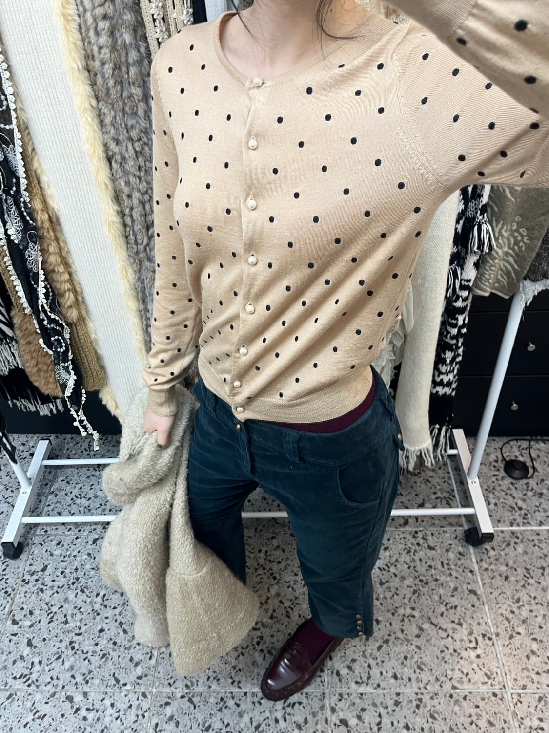 vanilla dot cardigan 상품이미지3
