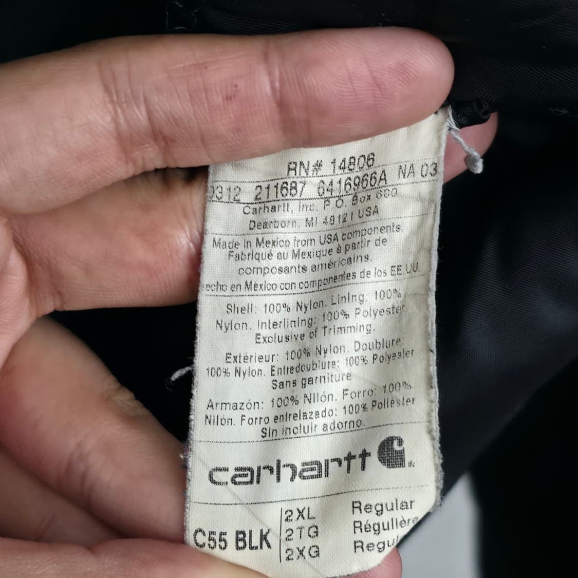 [XXL] 00's 칼하트 오리지널  c55 워크 자켓 상품이미지7