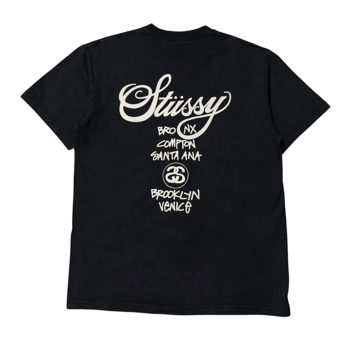 (L) 스투시 월드투어 티셔츠 블랙 상품이미지3