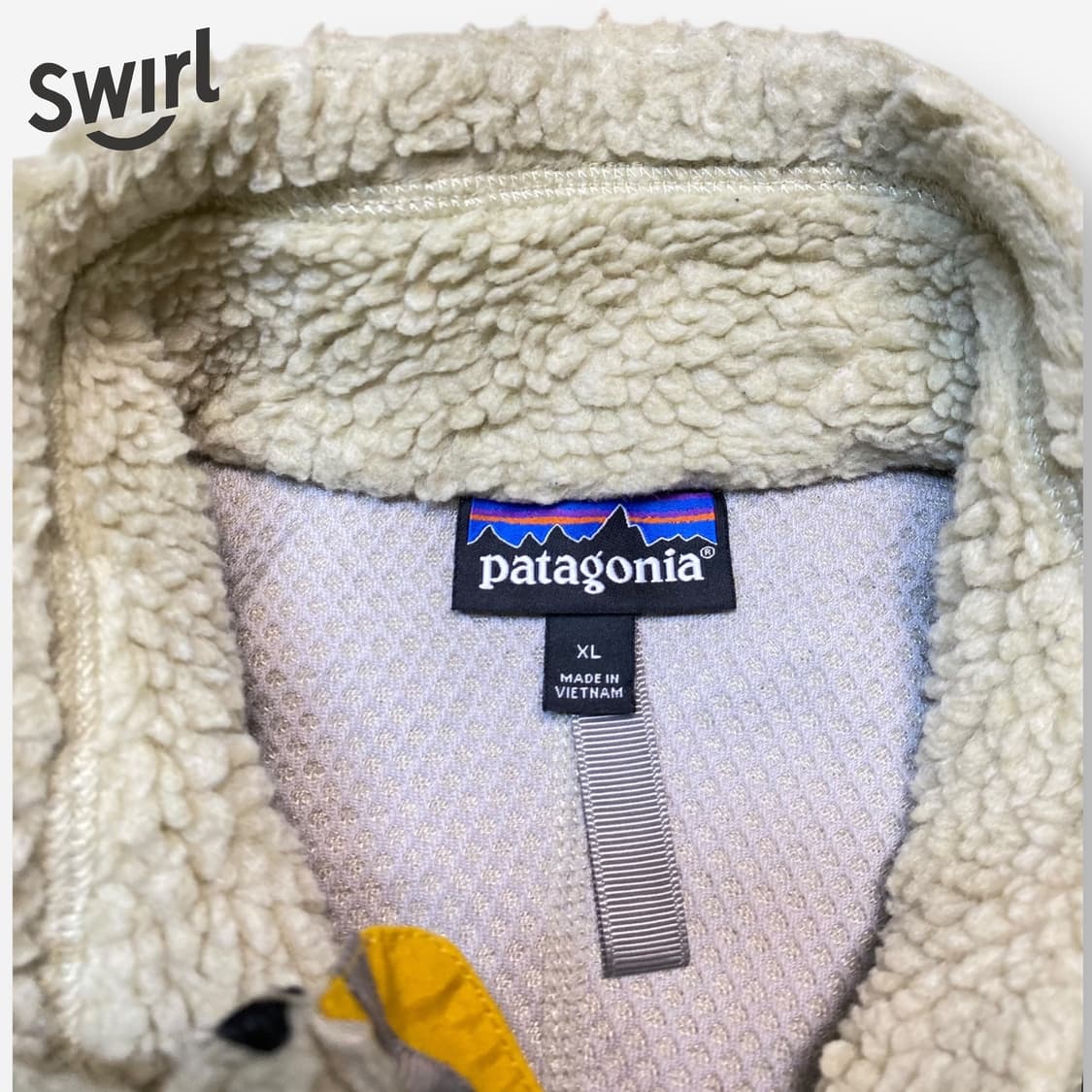 🌊Patagonia Retro-X  oatmeal & yellow 상품이미지6