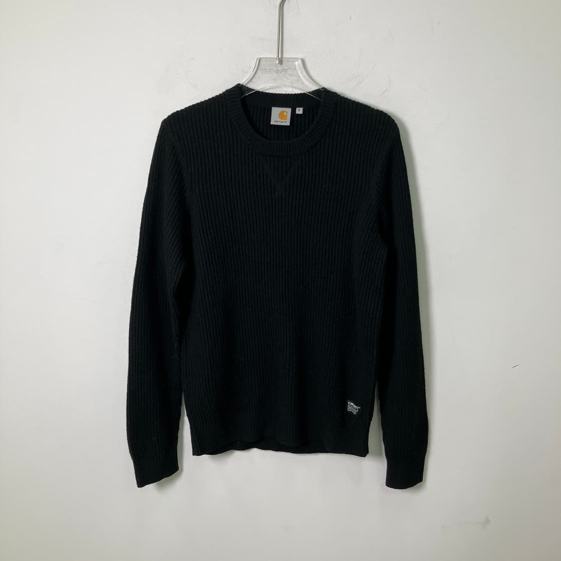 칼하트 블랙 골지 니트 S 상품이미지1