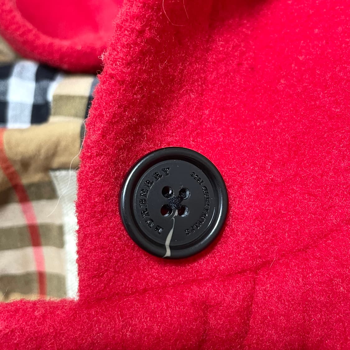 버버리 레드 떡볶이 코트 아동6Y/120 상품이미지10