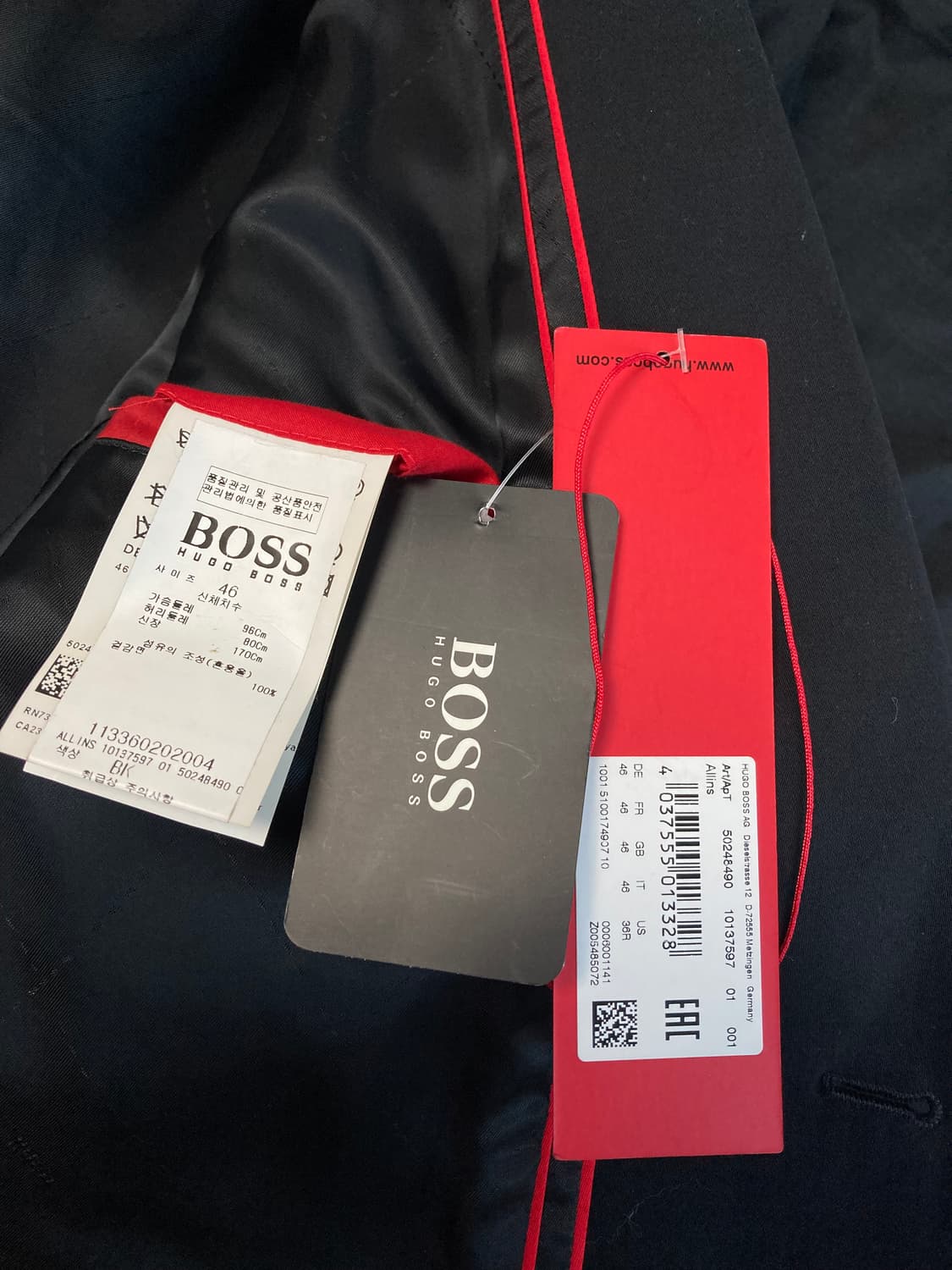 휴고보스 레더 카라 블레이저 상품이미지8