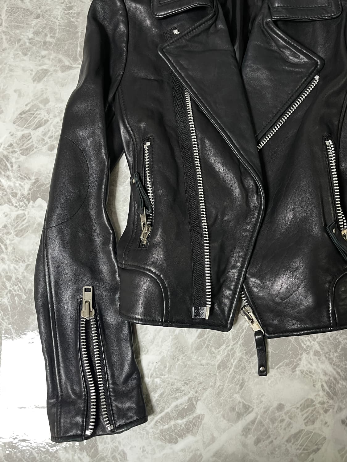 leather rider jacket 상품이미지4