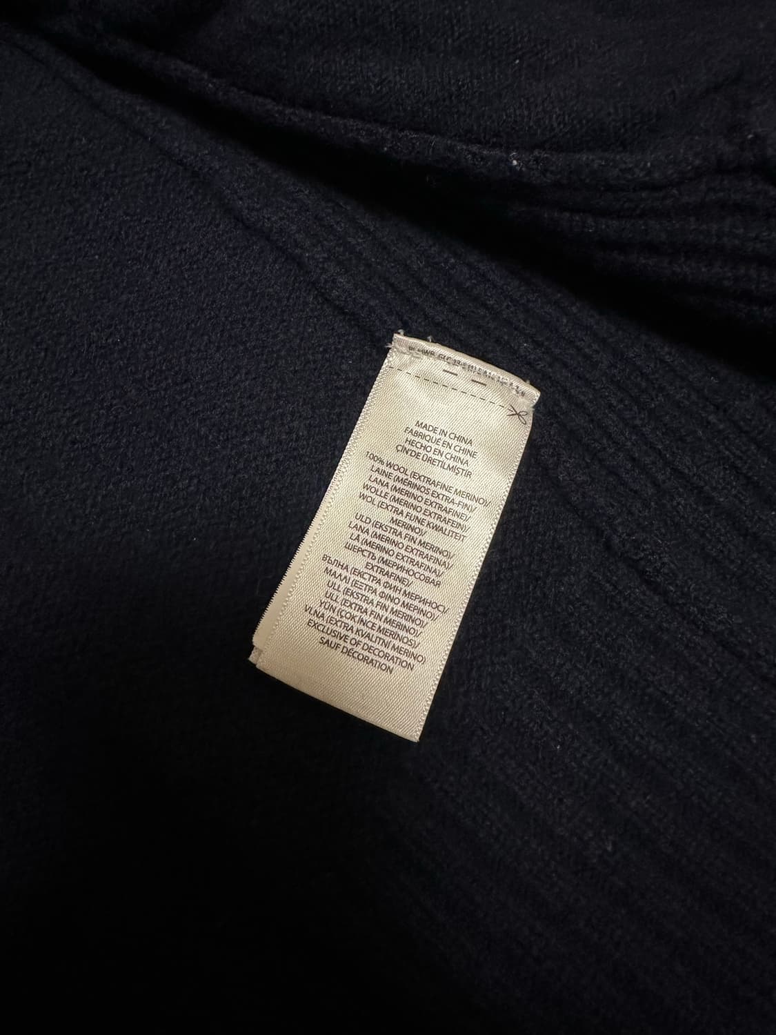 폴로 빅포니 니트집업 네이비 상품이미지6