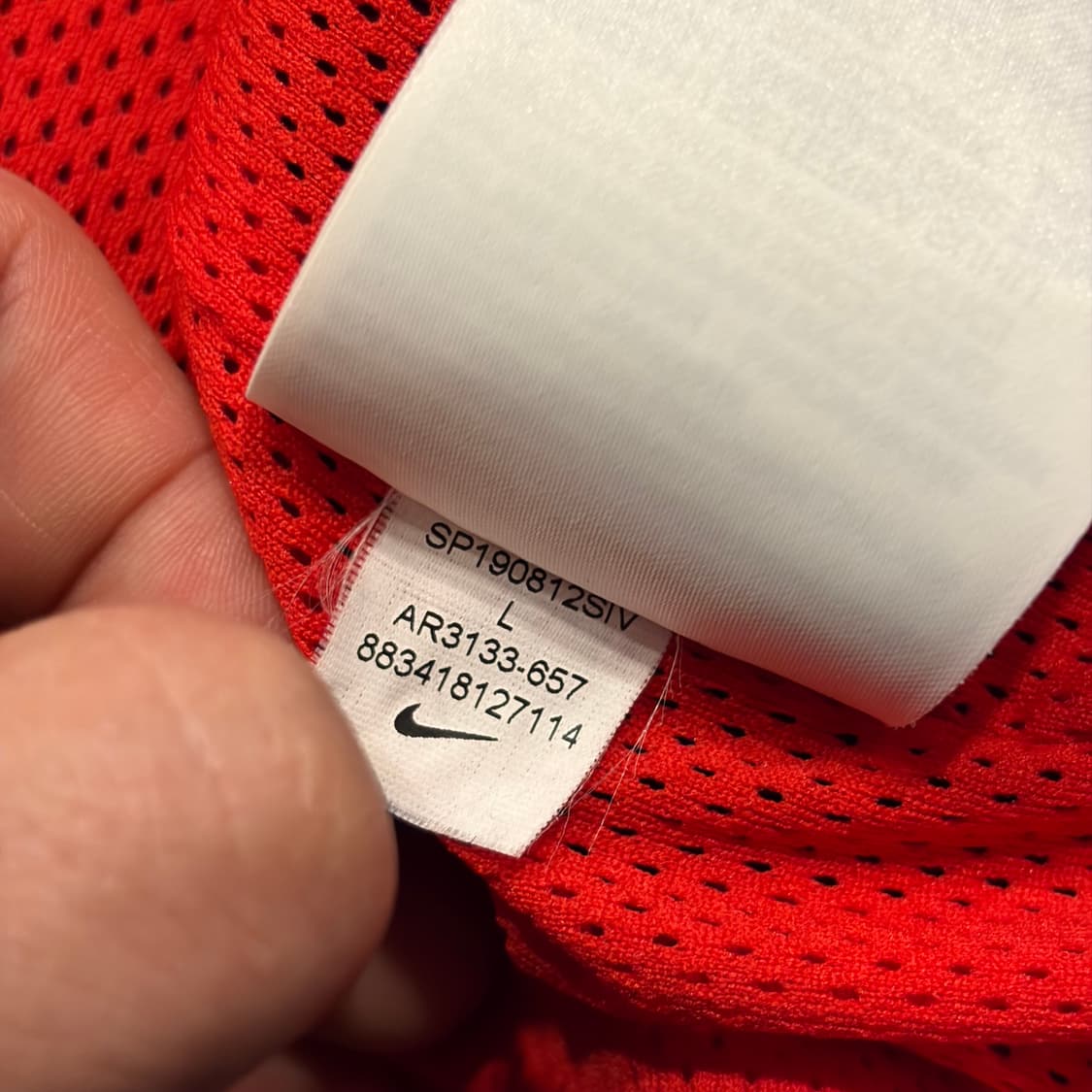 [L] 나이키 빅스우시 우븐 바람막이 레드/블랙 C973 상품이미지9