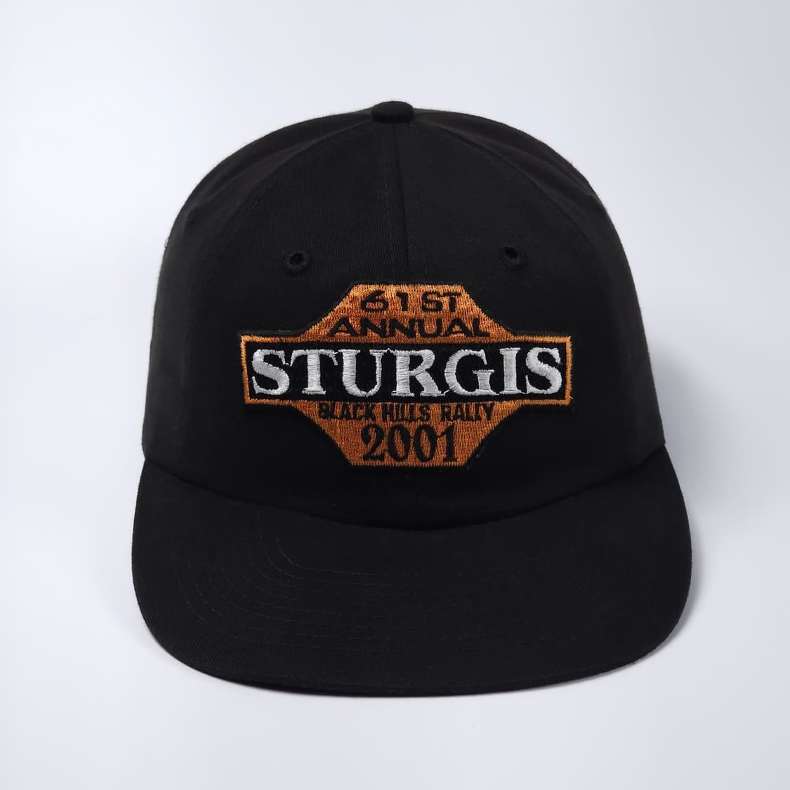 2001 스터지스 블랙 힐스 랠리 61주년 모터사이클 볼캡 모자 상품이미지2