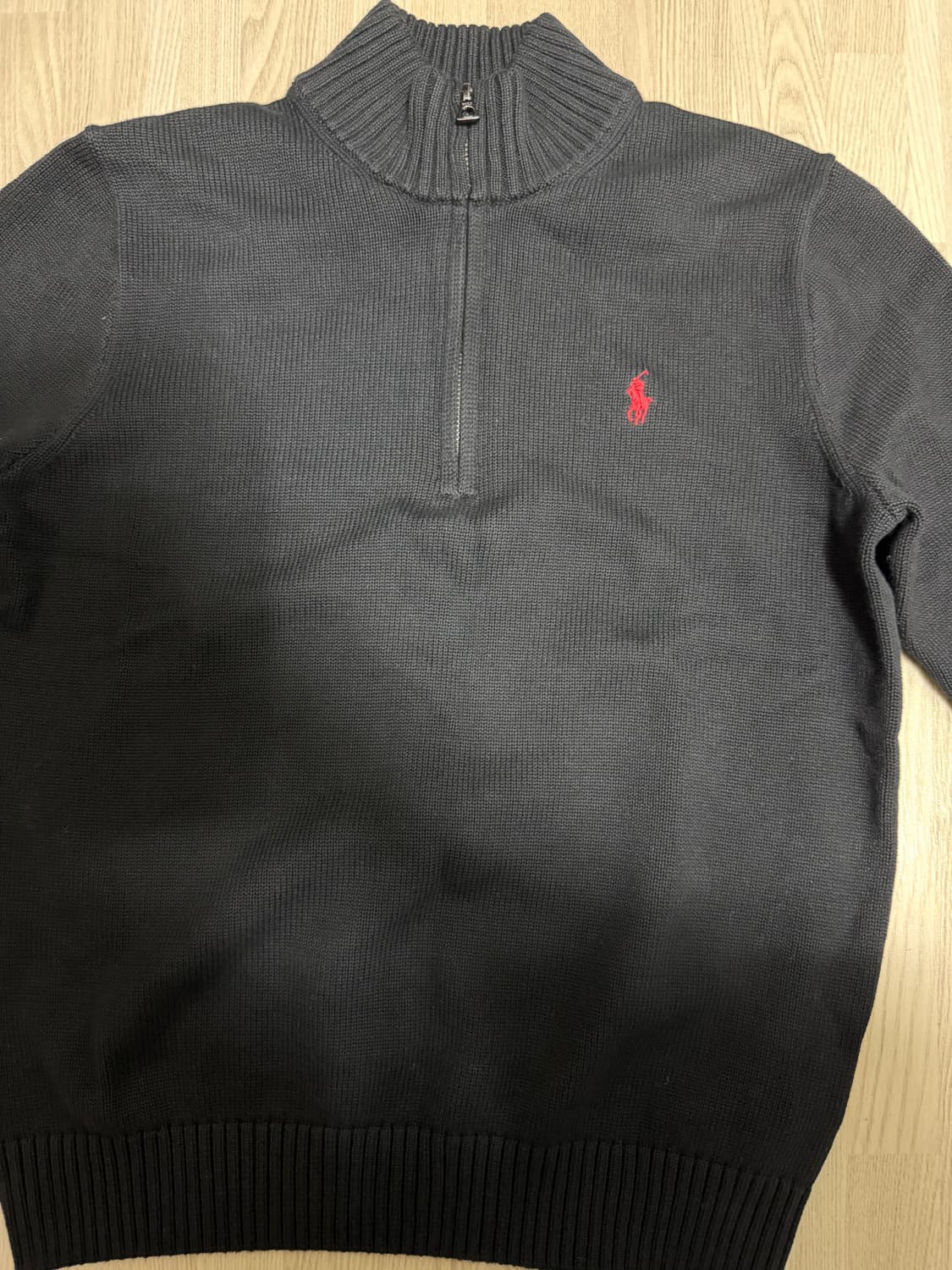 폴로 쿼터집업 니트 S 상품이미지1