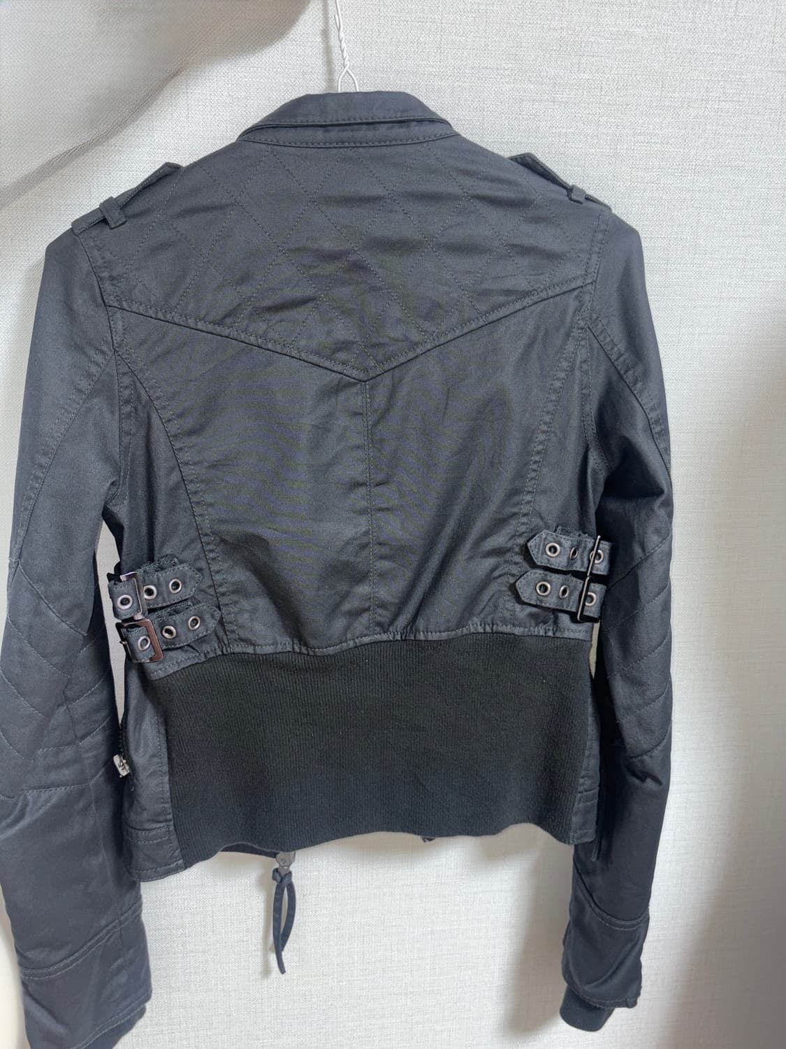 스파이럴 걸 일본 빈티지 바이커 라이더 자켓 슬림핏 착샷O 상품이미지4