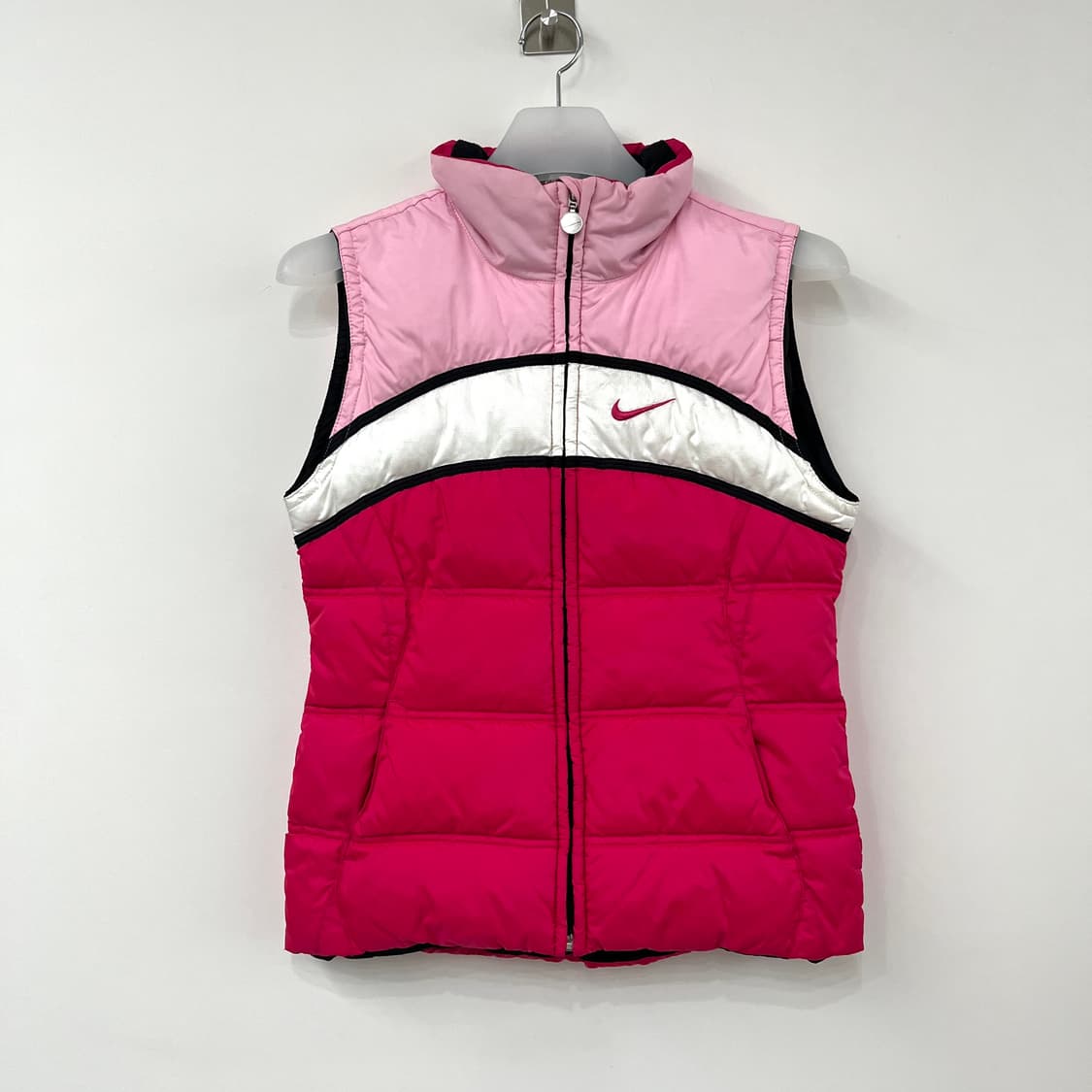 나이키 Y2K 자수로고 핑크 패딩 조끼 상품이미지3