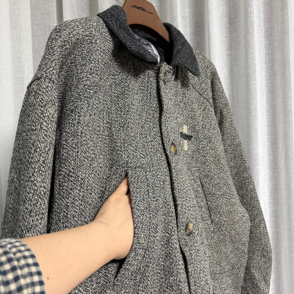 Quiksilver 퀵실버 빈티지 배색 울자켓 상품이미지7