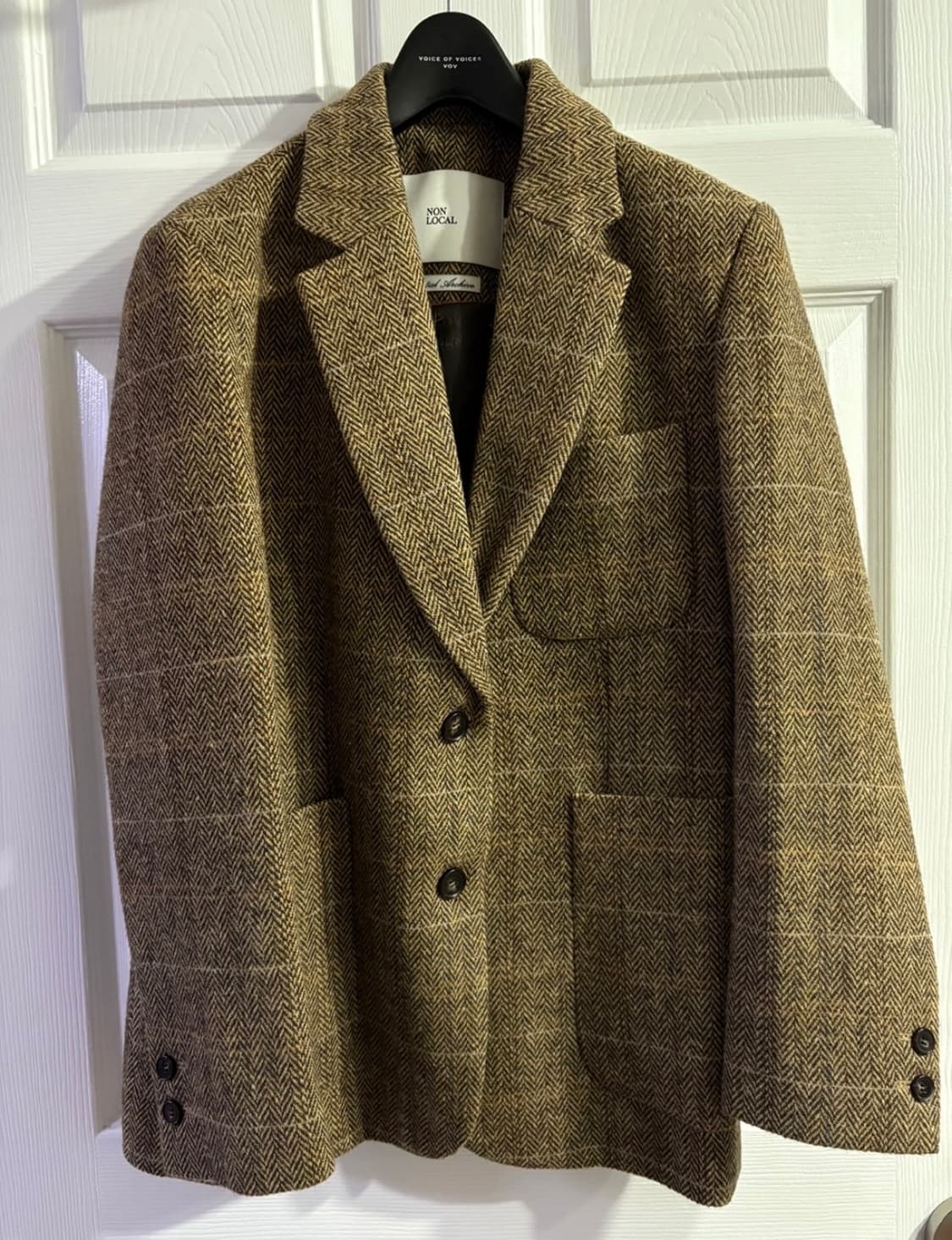 (새상품) 논로컬 울 헤링본 자켓 상품이미지1