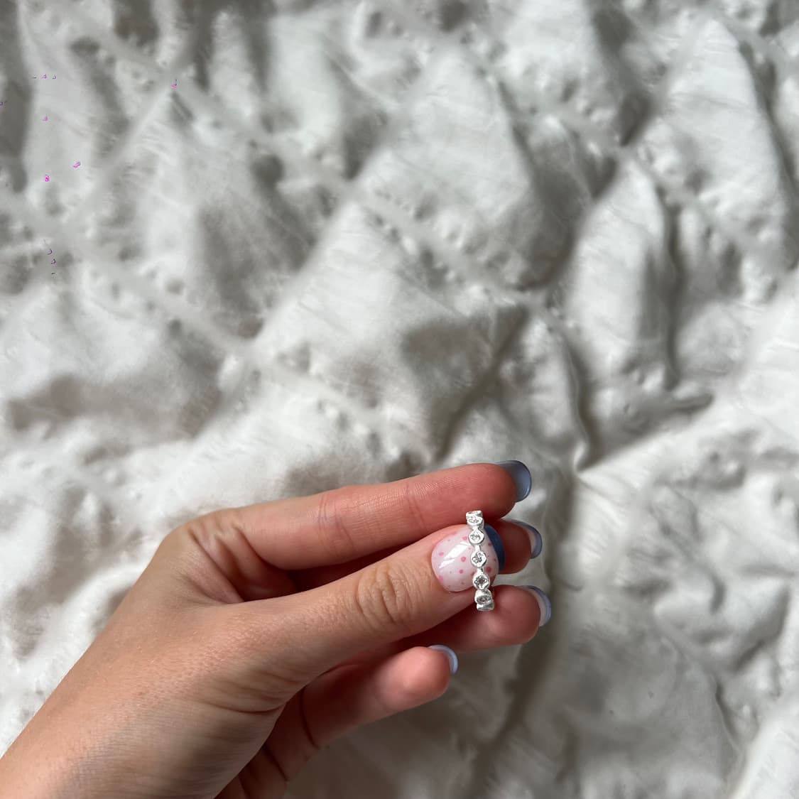 💍 실버 라인 스톤 반지 상품이미지4