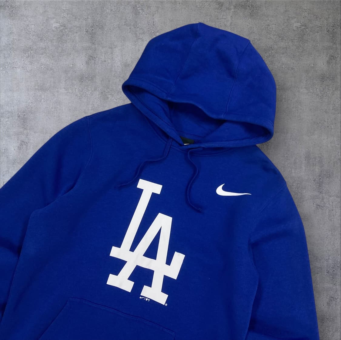 나이키 블루 컬러 LA다저스 빅로고 후드티 상품이미지2