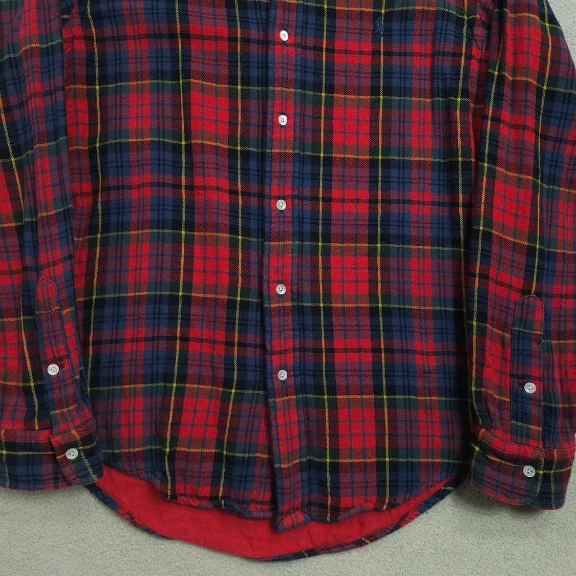 폴로 랄프 로렌 플란넬 체크 셔츠 L 상품이미지3