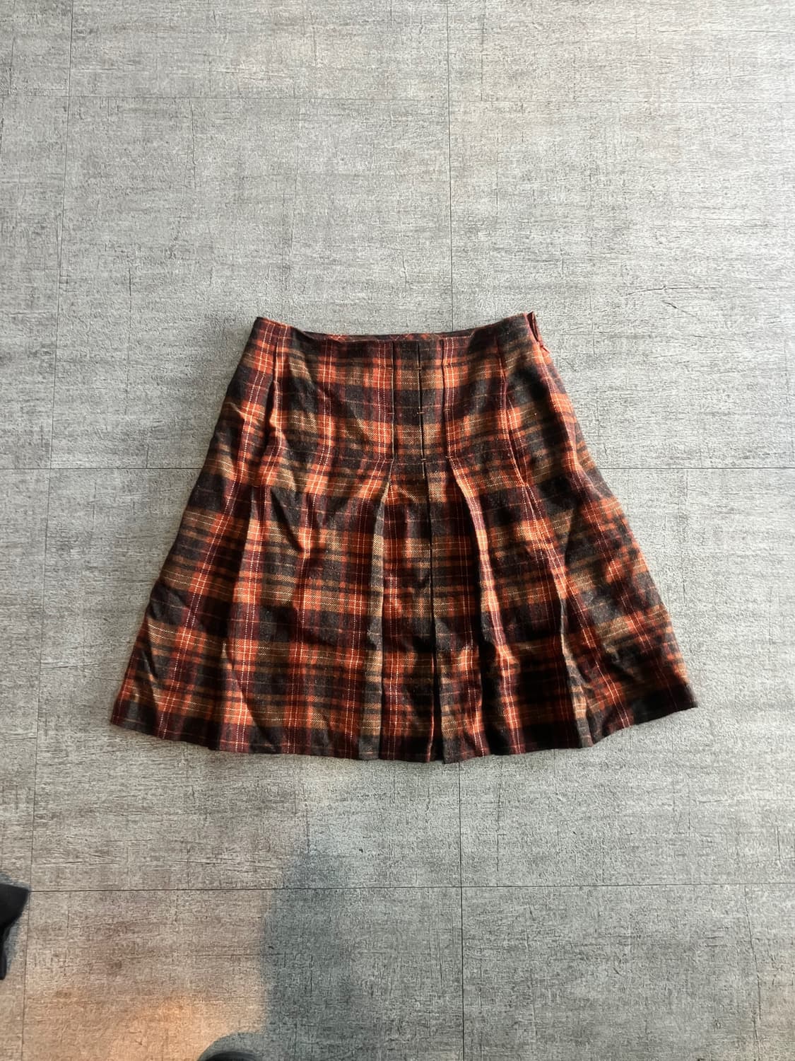 일본빈티지 Chepi 하구미모리걸 달천깔페어리 울트위드 플리츠스커트 상품이미지1