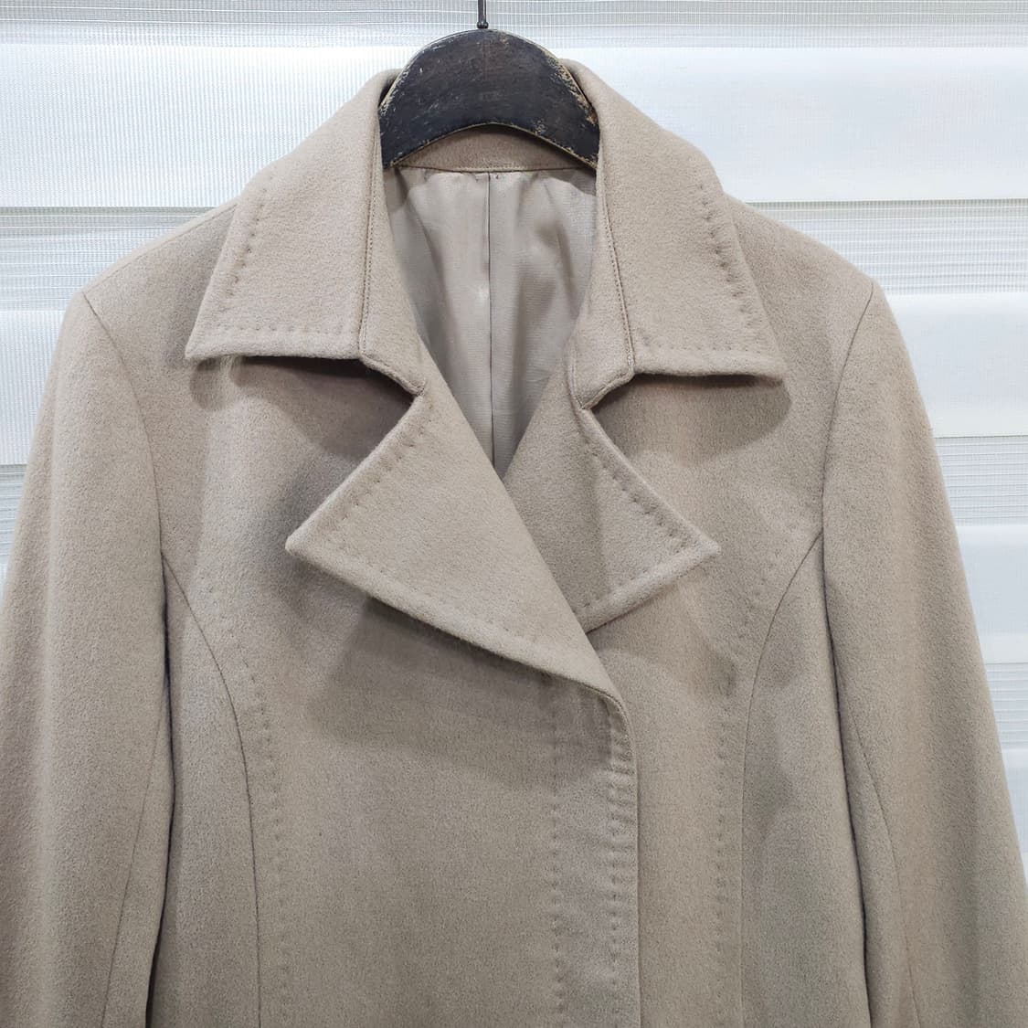 JAPAN 빈티지 캐시미어100 더블코트- 우먼M 상품이미지2