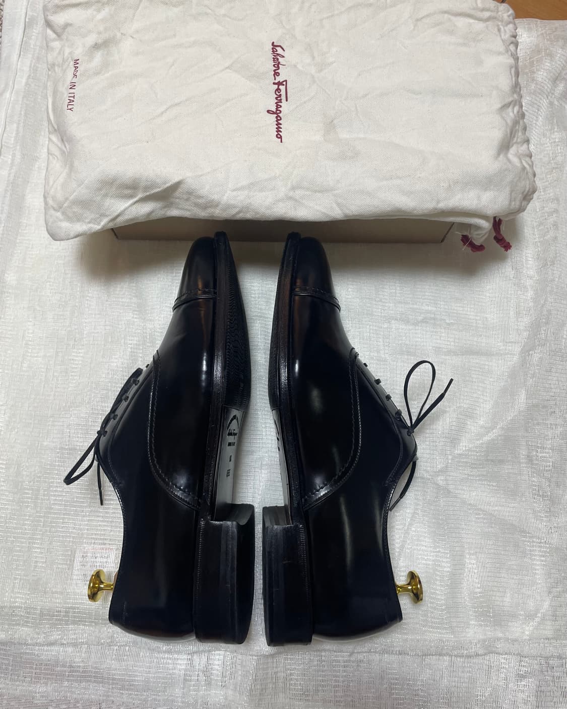 페레가모 스트레이트 팁 옥스포드 / 8.5/ 블랙 상품이미지7