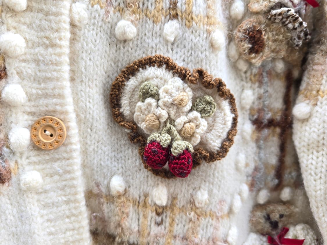 90s 일본 빈티지 니트 가디건 상품이미지5