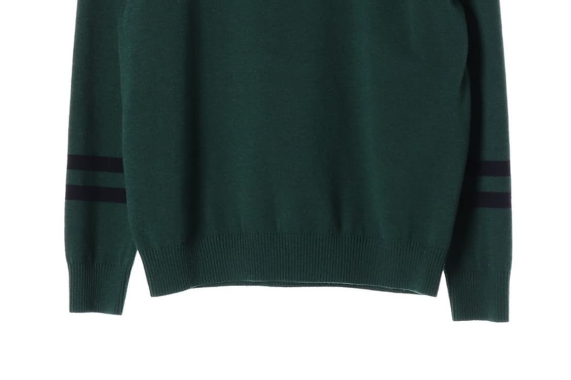 베네통 STILE 남성 배색 카라 니트 그린 XL 상품이미지4