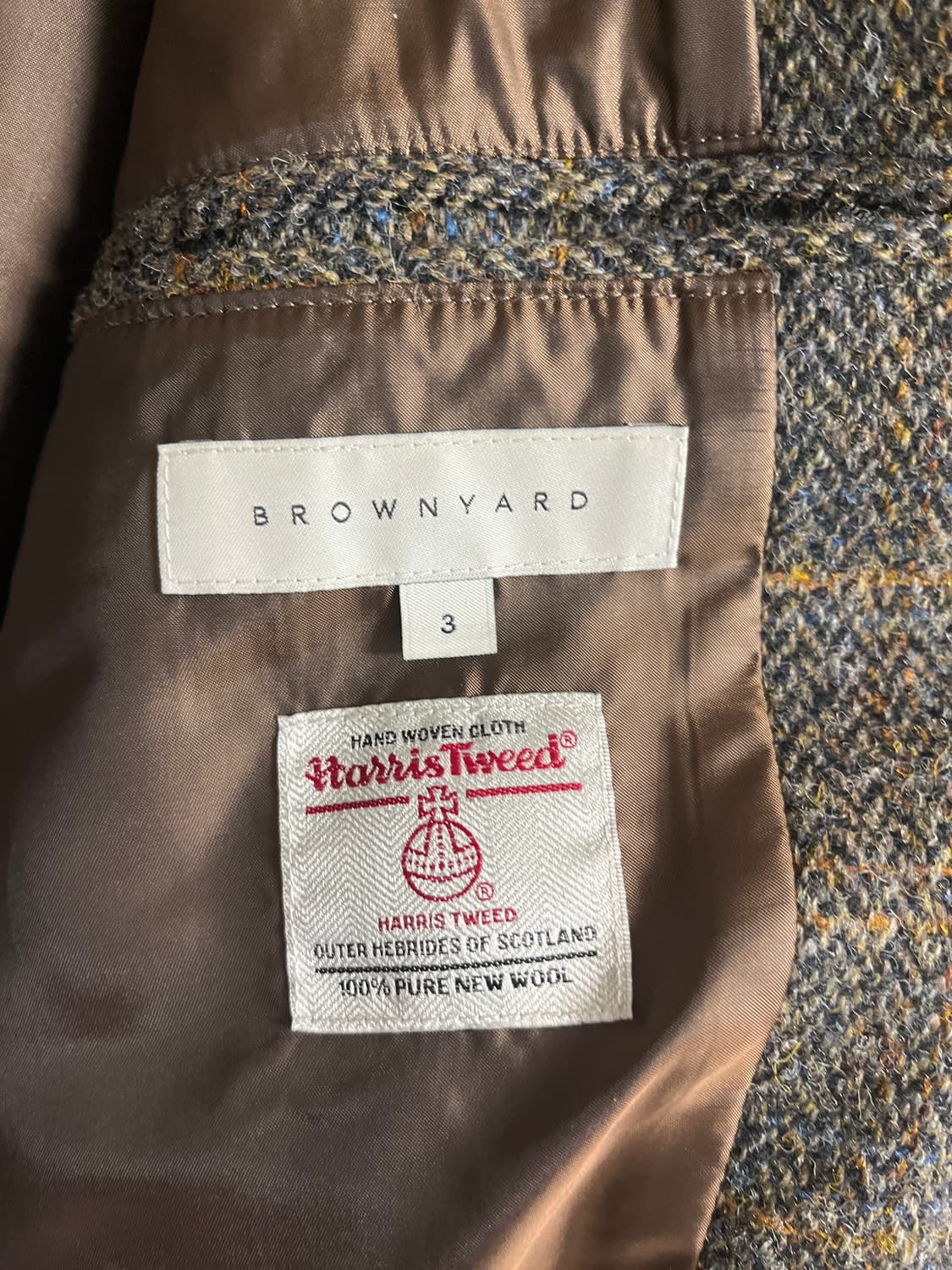 브라운야드 해리스 울 트위드 자켓 상품이미지4