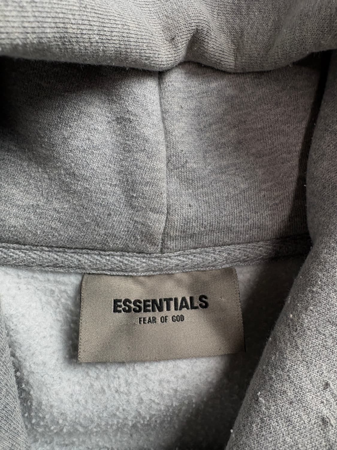 피어오브갓 에센셜 빅로고 박시핏 후디 그레이 2905 상품이미지4