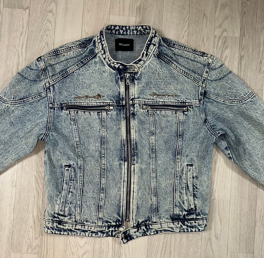 빈티지 워싱 데님 자켓 M 상품이미지2
