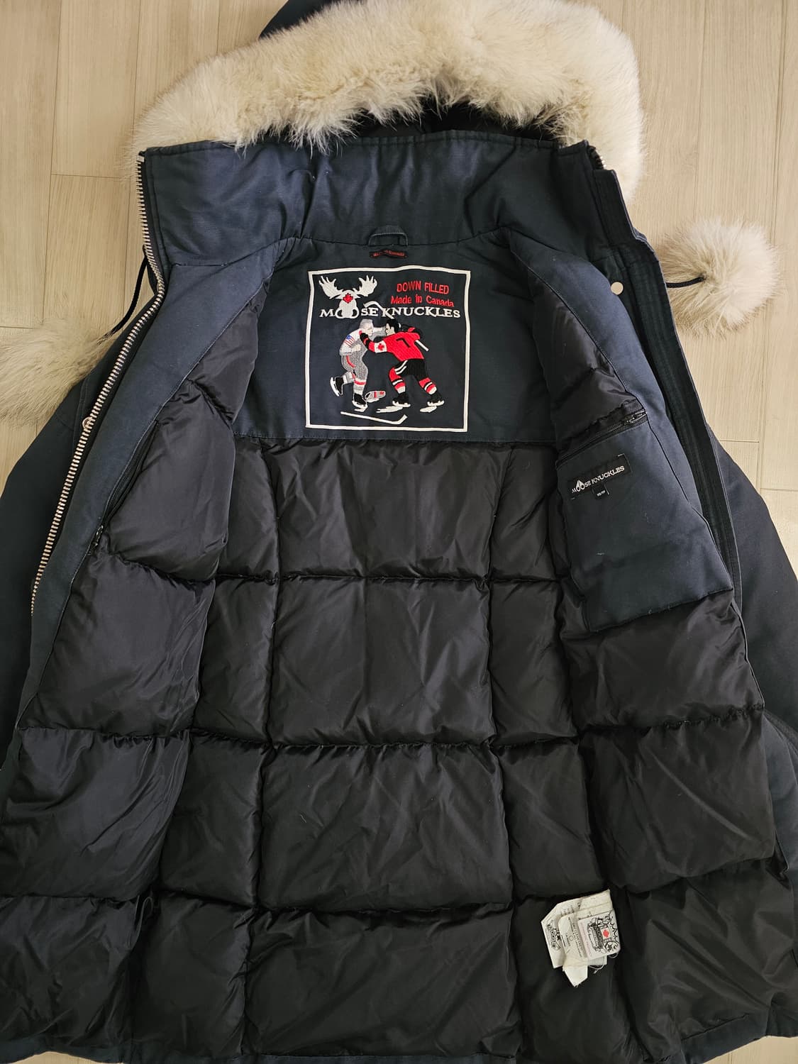 무스너클 스틸링 패딩 네이비 XS 상품이미지6