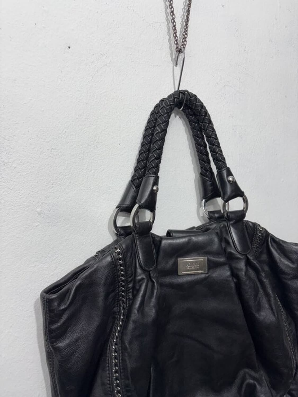 ARMANI COLLEZIONI Braided Leather Tote B 상품이미지5