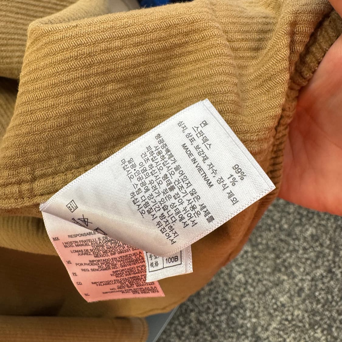 브룩스브라더스 코듀로이 버튼다운 셔츠 (M) 상품이미지8
