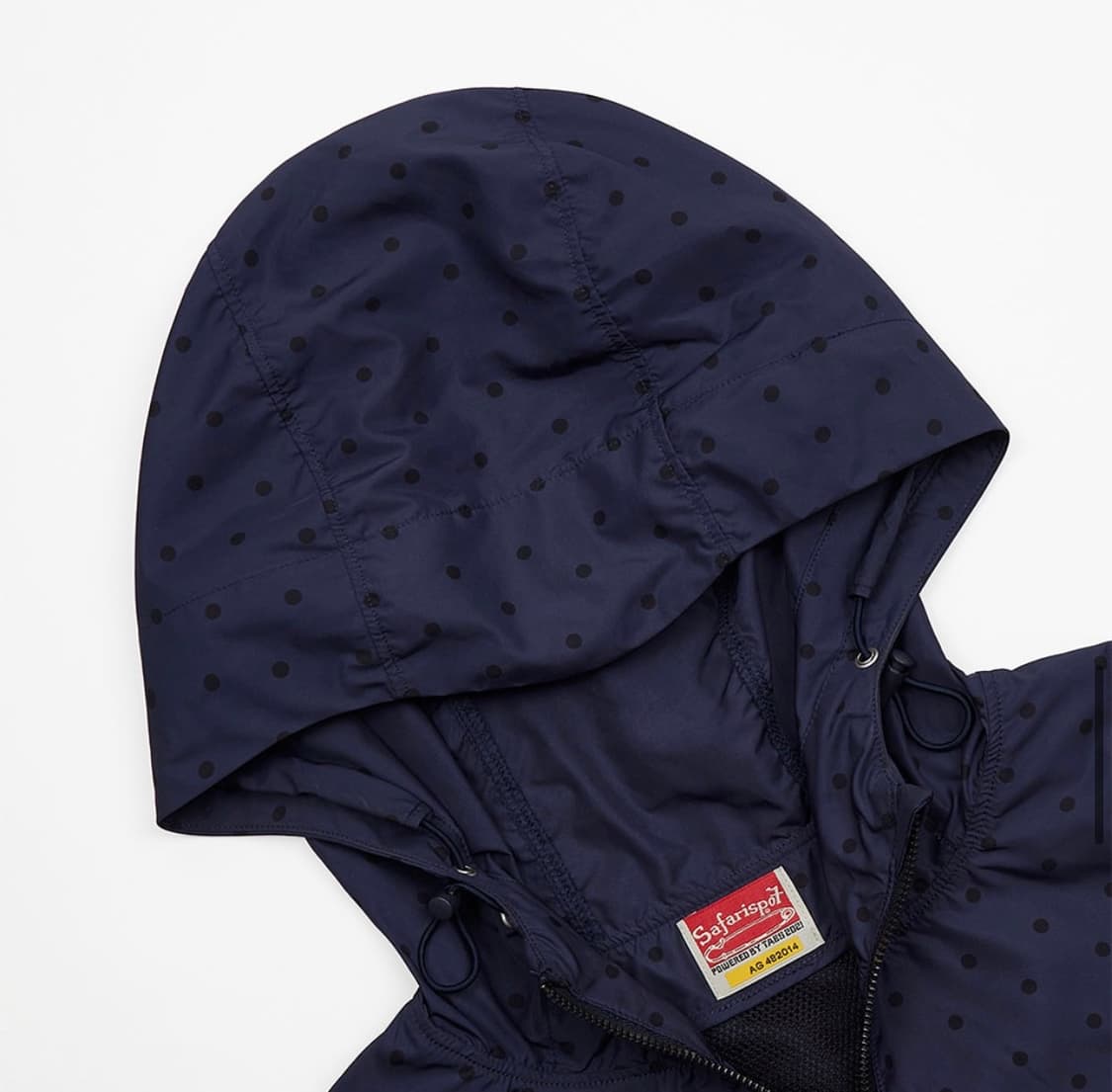사파리스팟 도트 바람막이 네이비 남색 윈드브레이커 땡땡이 상품이미지3