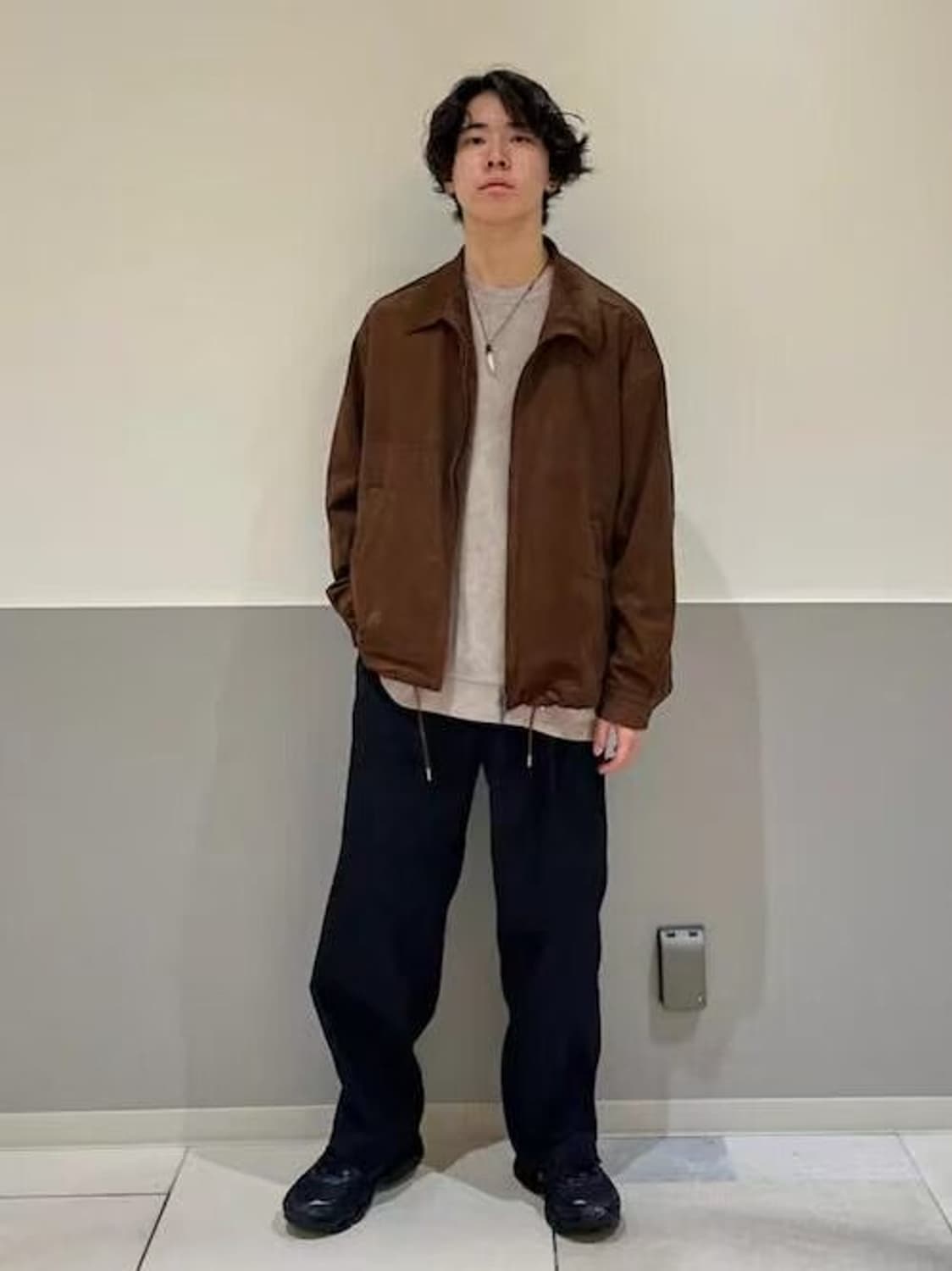 오네이타 무지 히든포켓 맨투맨(그레이) 상품이미지7
