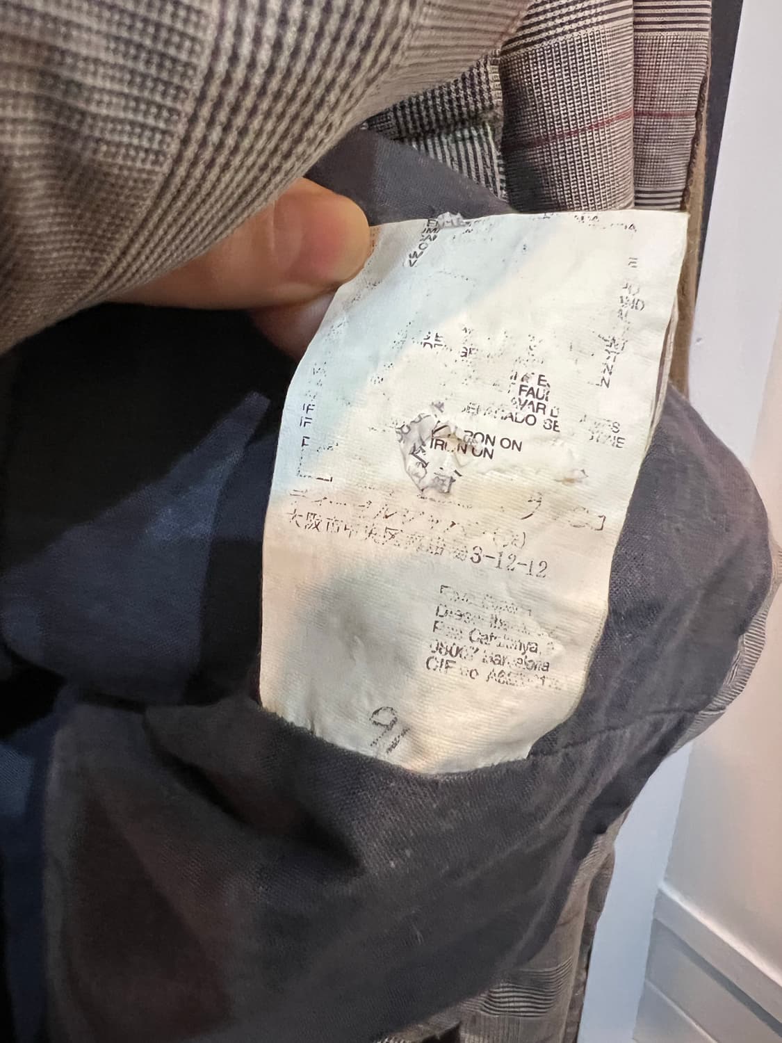 디젤 글랜체크 멀티지퍼 바이커 자켓 상품이미지5