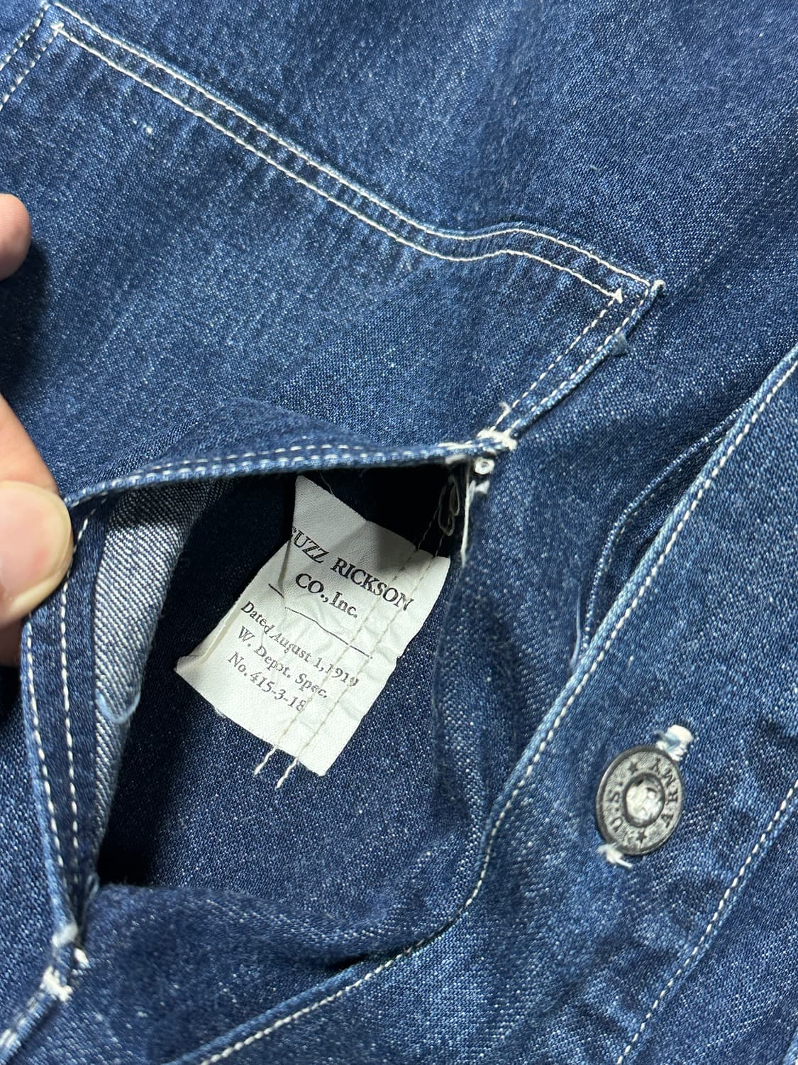 버즈릭슨 U.S.army 데님 풀오버 자켓 상품이미지5