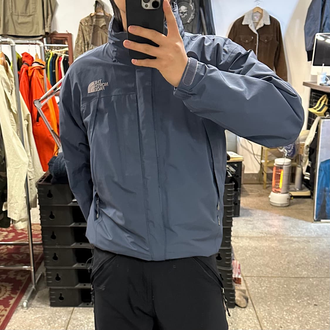 노스페이스 고어텍스 딥블루 바람막이 상품이미지1