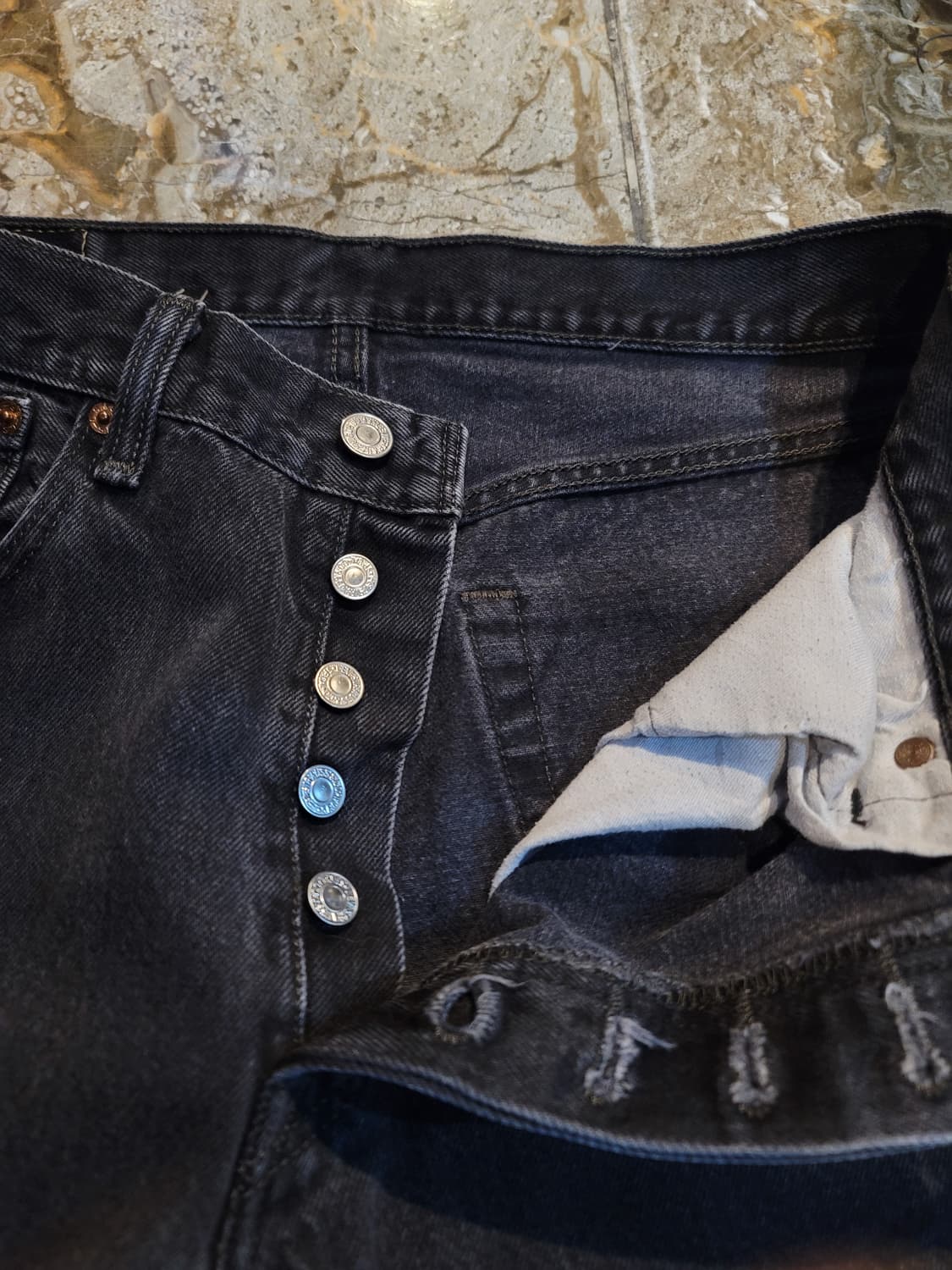 리바이스 흑청 데님팬츠  상품이미지4