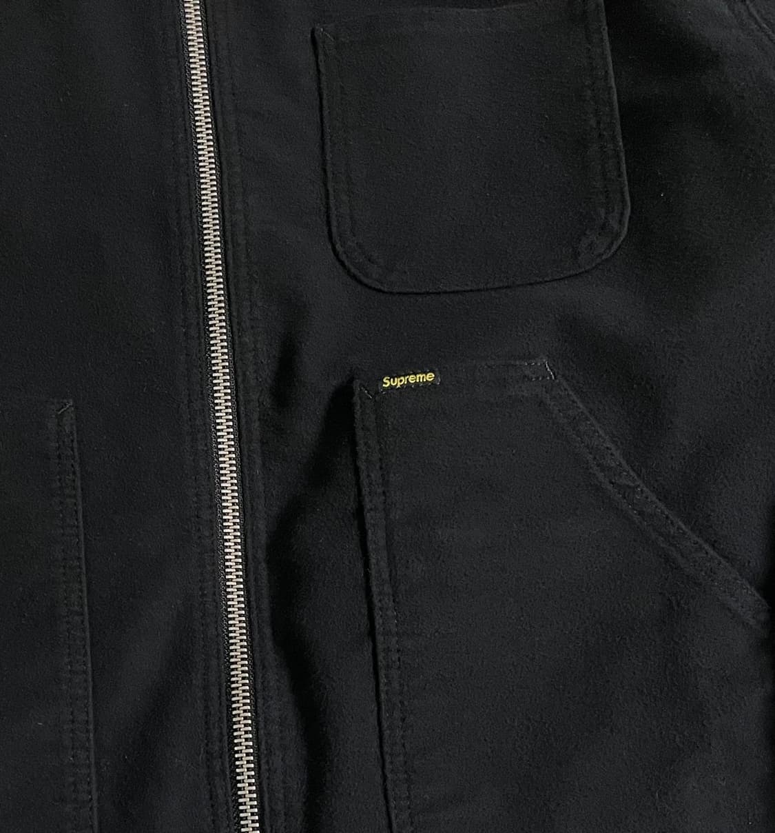 (XL) 23fw 슈프림 몰스킨 워크 자켓 (블랙) 상품이미지5