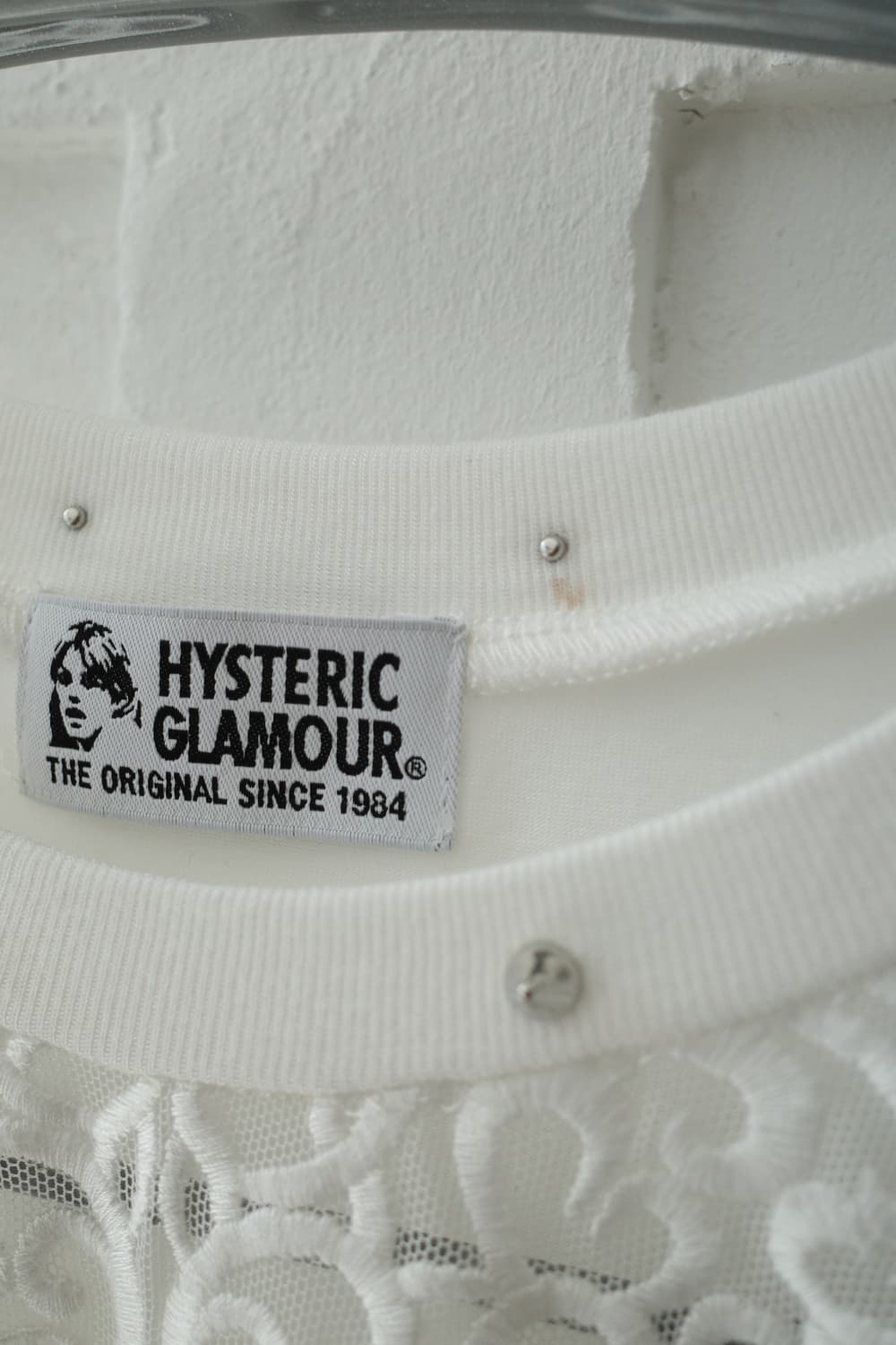 [Hysteric Glamour] 스터드 레이스 티셔츠 상품이미지5