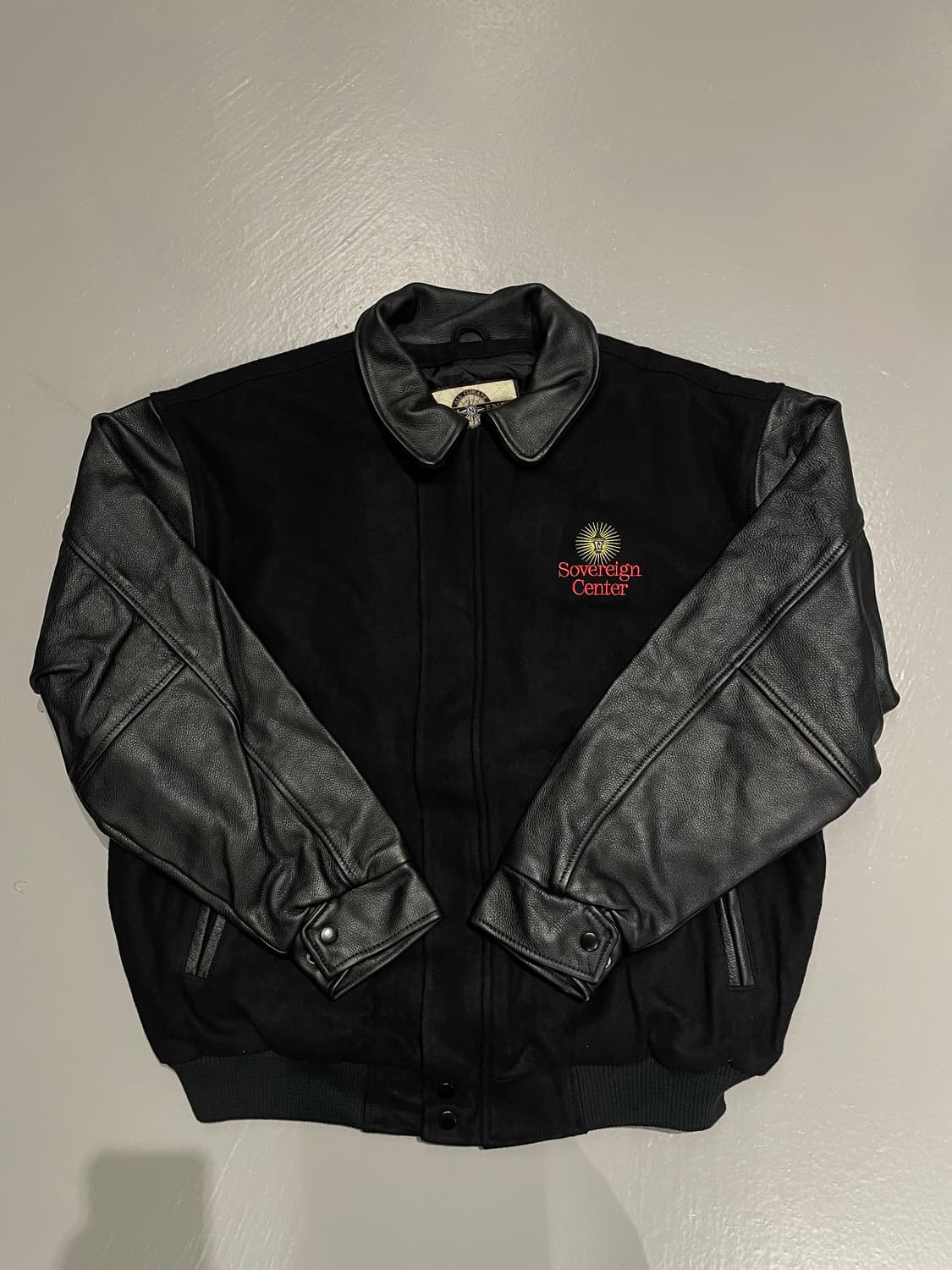Vintage wool leather varsity jacket 상품이미지3