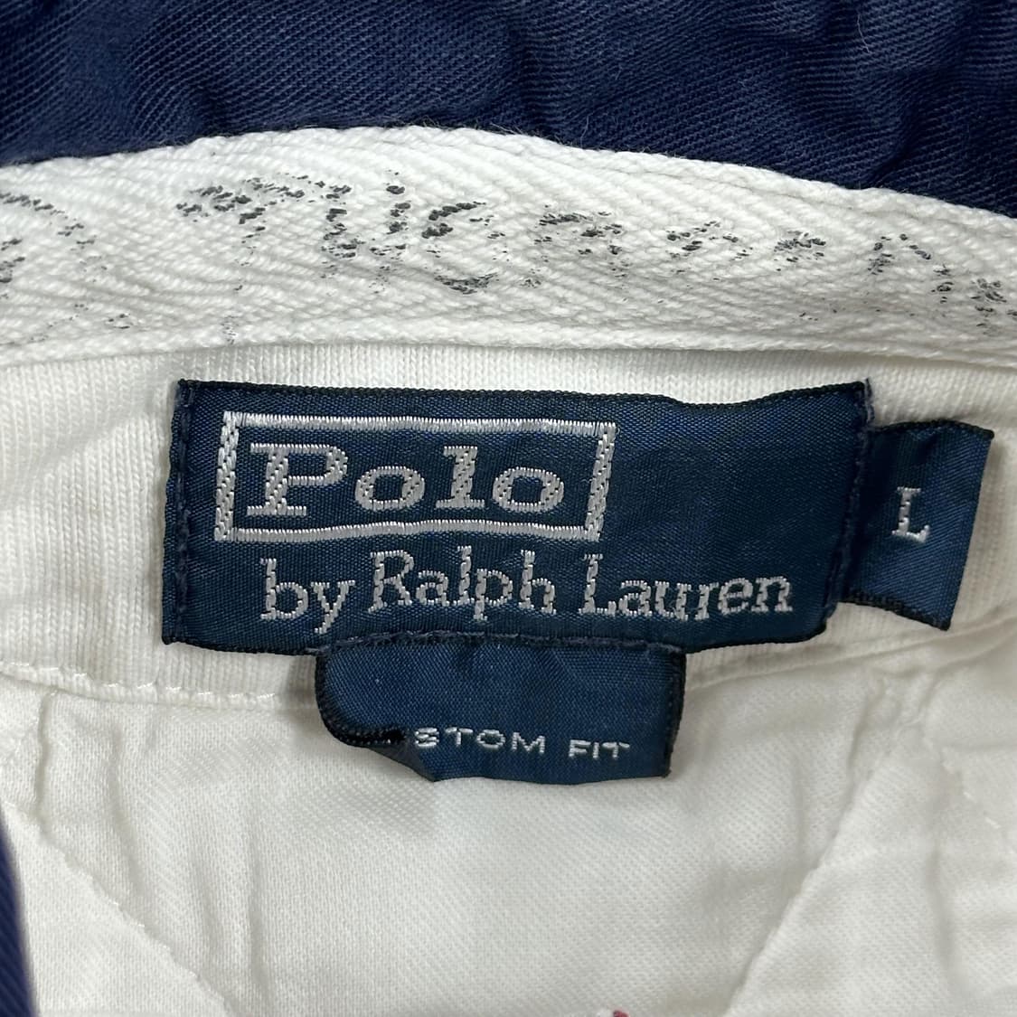 폴로 랄프로렌 올드 아카이브 빈티지 PK 럭비티 L 상품이미지5